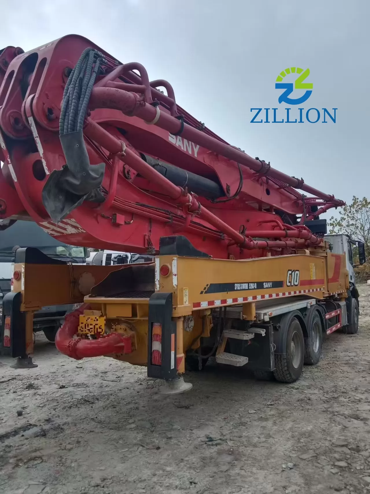 2020 SANY 52m Truck-Mounted Concrete Pump Truck with Mercedes-Benz Chassis