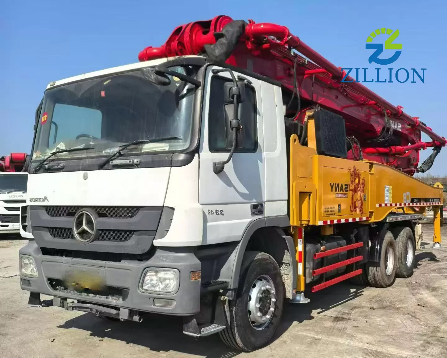 2014 Sany 46m Truck-Mounted Concrete Pump Truck with Mercedes-Benz Chassis