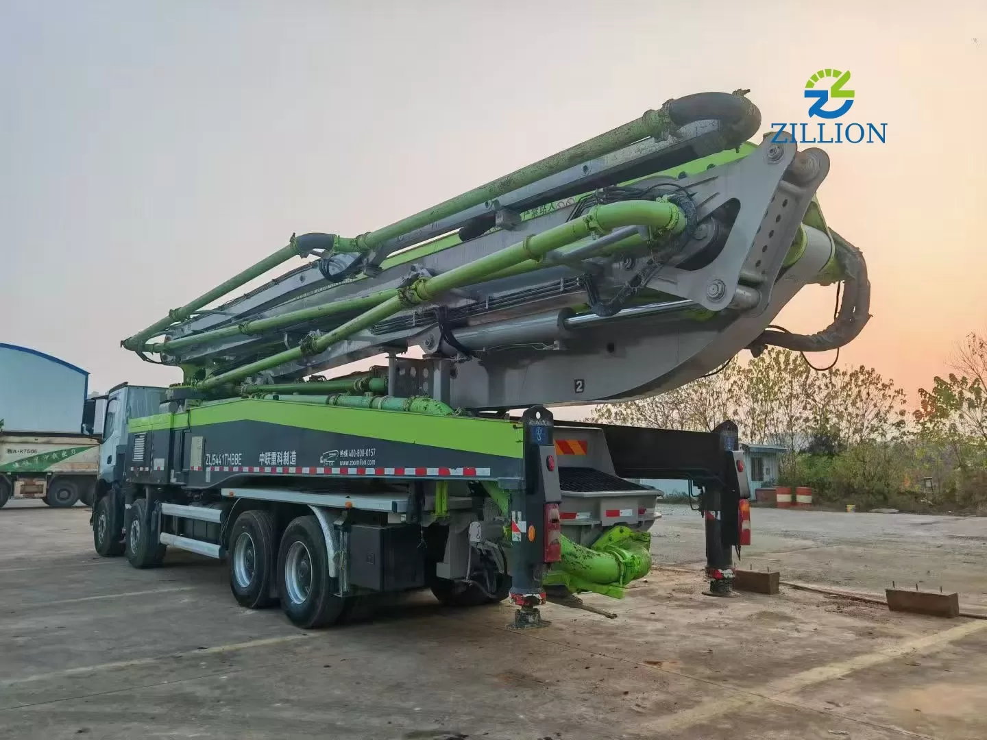 Used 2021 Zoomlion 56M Concrete Pump Truck – Mercedes-Benz Engineered Chassis