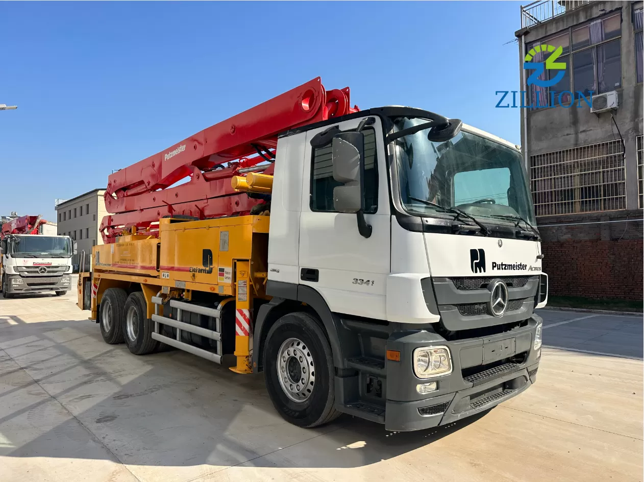 2018 Used Putzmeister 38M Concrete Pump Truck | Mercedes-Benz Chassis | Reliable High-Reach Solution